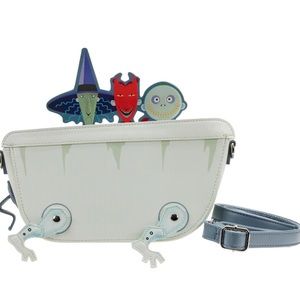 Loungefly Nightmare Before Christmas Lock Shock Barrel Bath Tub Crossbody Bag